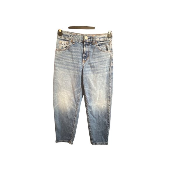 Gap Girls Barrel Jeans Size 8 Light Wash Denim Comfortable Fit - Picture 1 of 3